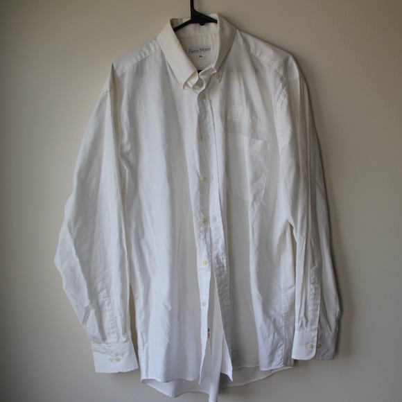 White 1990s Vintage GM Goodwrench Embroidered Button Down Shirt (Men's 15.5) - Picture 6 of 6